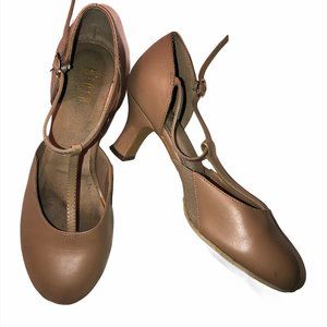 Bloch Nude Character Dance Shoes heels flex 8